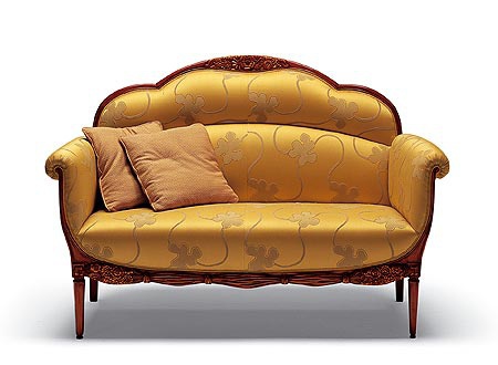 Sofa upholstered in Liberty fabric, Medea