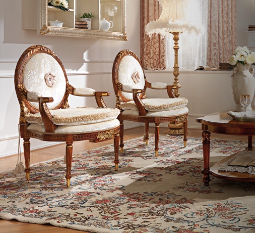 Armchair with a curved backrest, Antonelli Moravio