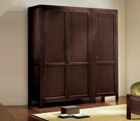 Tricuspid wardrobe on a frame of solid oak Shogun, Bamax