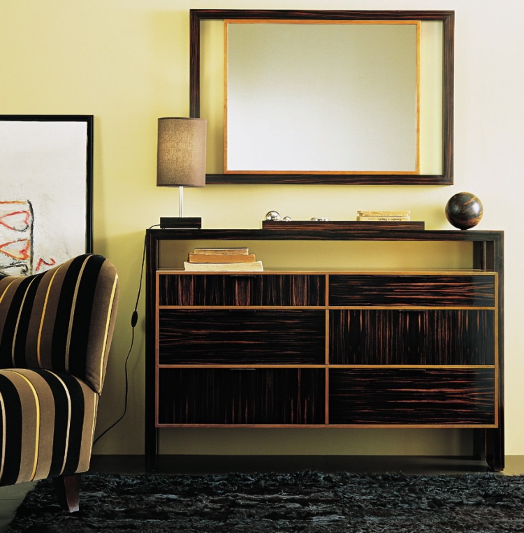 A chest of drawers made of cherry or ebony H1325, Annibale Colombo