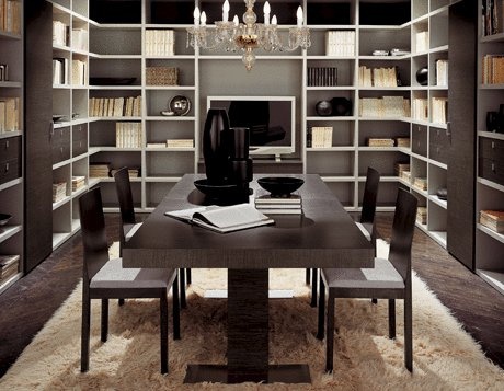 Modular storage system, Rovere gessato - Berloni