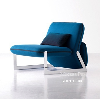 Chair-transformer frame made of metal covered with a cloth Reverso, Busnelli