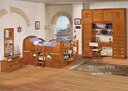 Children's bed "the Ship" Maria Vecchia, Caroti