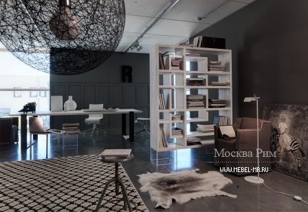 The rack on glass legs Piedi Plexiglass from Marchetti 