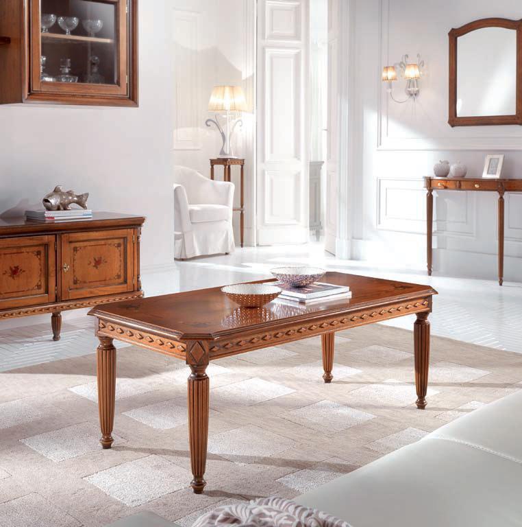 Coffee table with rectangular countertop, Sangiorigo