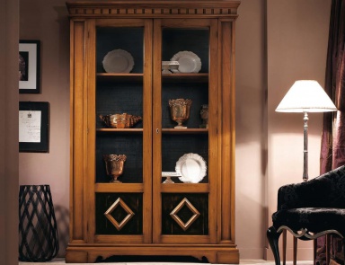 Showcase with hinged door, Sangiorigo (dining room furniture, Italy)
