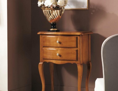 Bedside table on figured legs, Sangiorigo