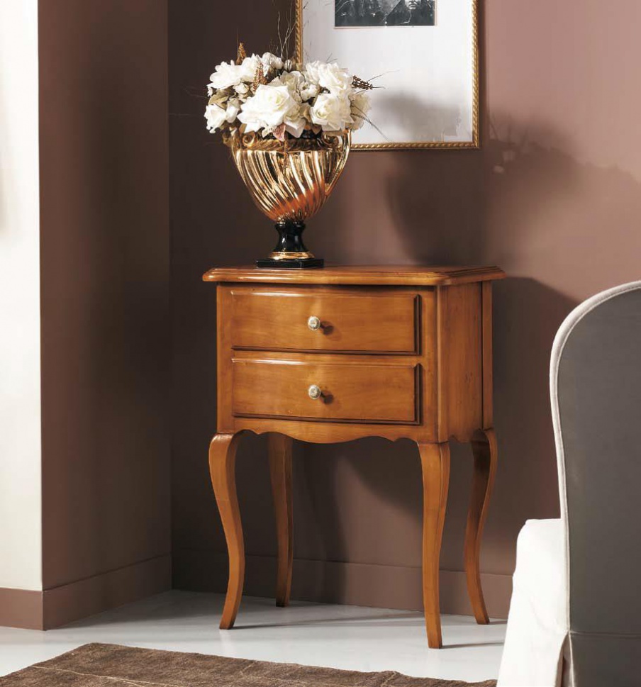 Bedside table on figured legs, Sangiorigo
