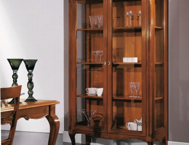 Showcase with hinged doors, Sangiorigo (dining room furniture, Italy)
