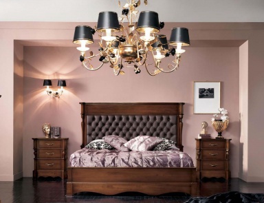 Double bed with high headboard, Sangiorigo