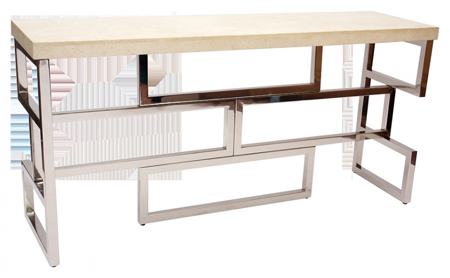 Table with rectangular top, Abstract Console Table - Andrew Martin