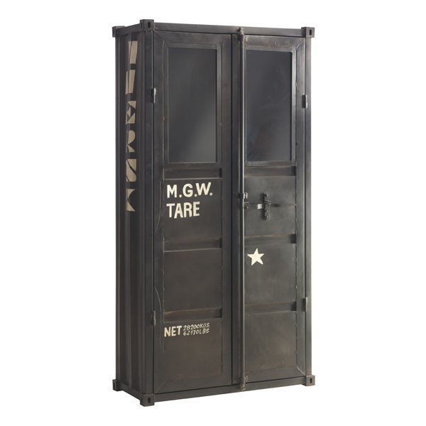 Cabinet with hinged doors, Cargo Bookcase - Andrew Martin