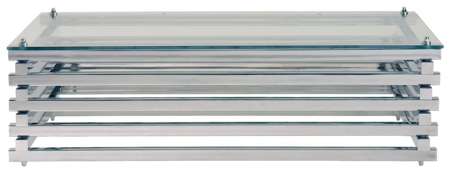 Coffee table, Chrome Log Coffee Table - Andrew Martin