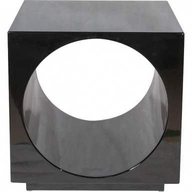 Pedestal Side Table Black Soane 