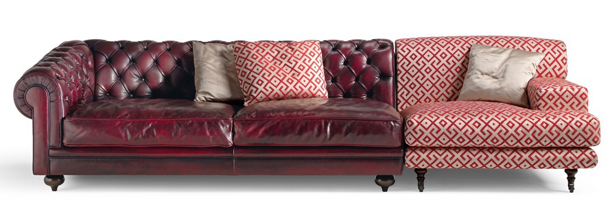 The sofa is modular, Fratelli Boffi