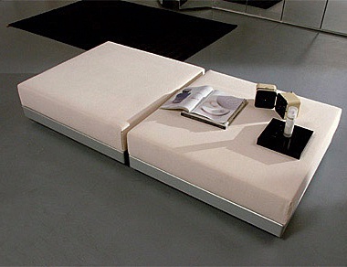 Pouf upholstered in fabric Hill, EmmeBi