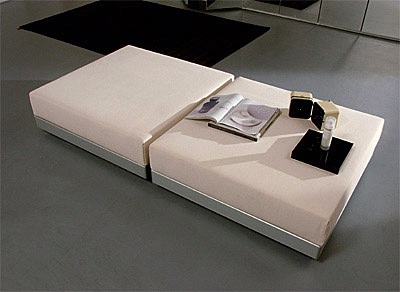 Pouf upholstered in fabric Hill, EmmeBi