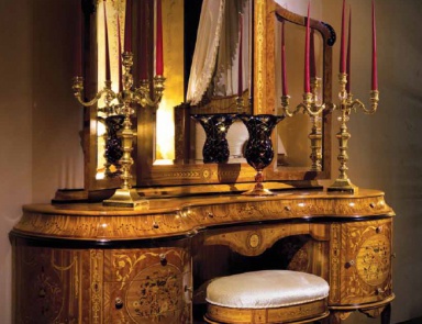 Maggiolini Style dressing table solid wood, Ezio Bellotti