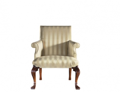 Chair Irish Baroque Mahogany Tub, Baker