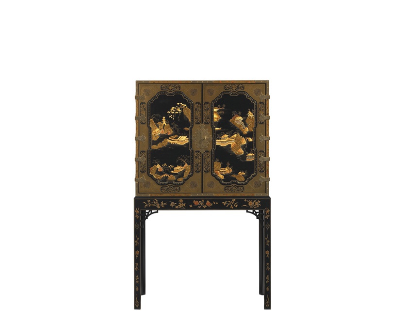 Cabinet the George III Oriental Lacquer, Baker