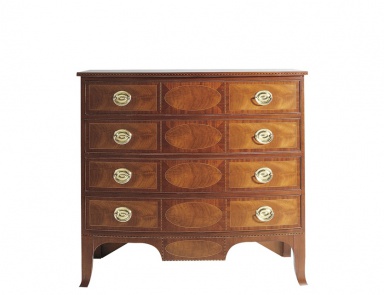 The Bow Front Chest Of Drawers, Baker