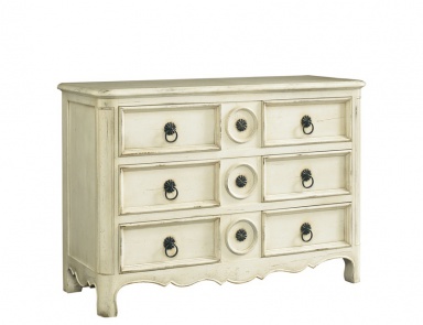Commode Louis XIV Painted Chest, Baker