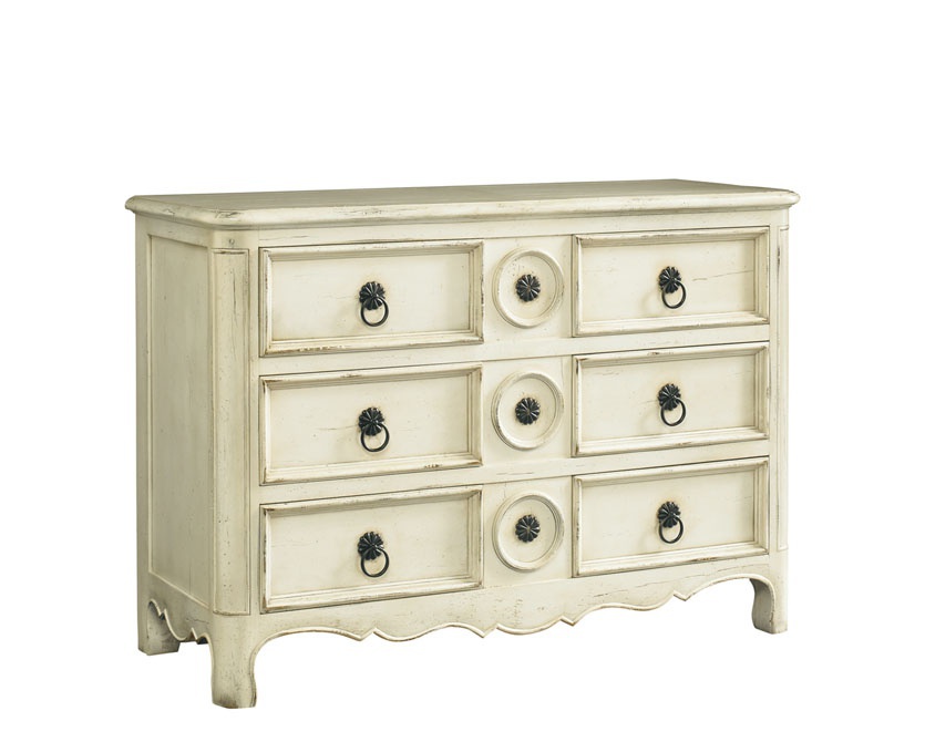 Commode Louis XIV Painted Chest, Baker