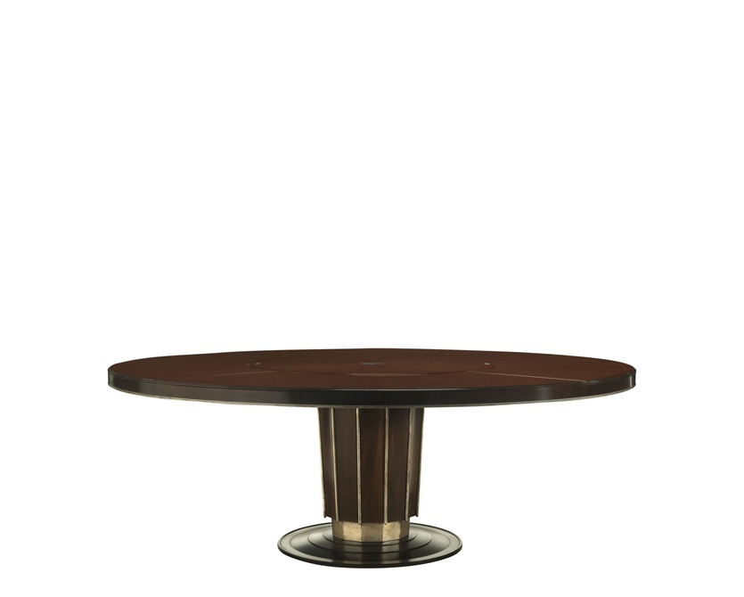 The table Sutton Round Dining Table wood walnut, Baker Luxury