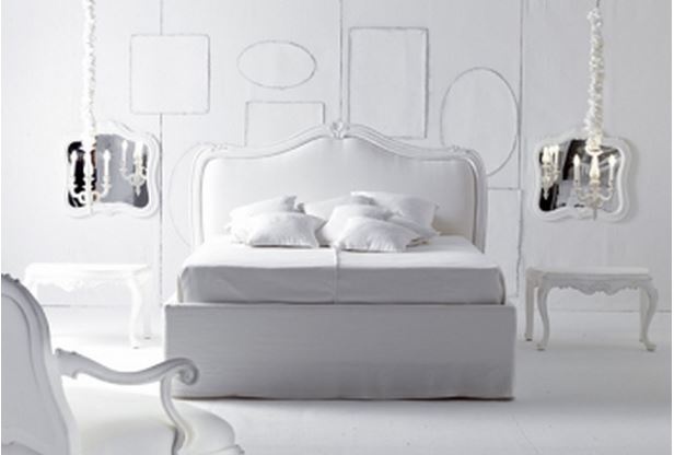 Double bed from the collection of the Nuova Falegnameria, Lando