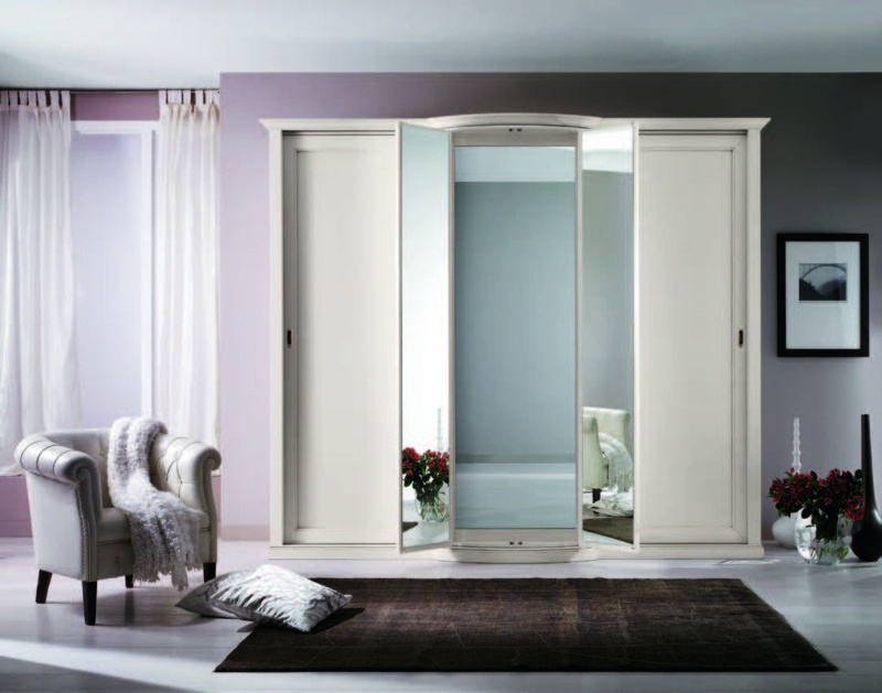 Wardrobe with mirror insert, Lubiex