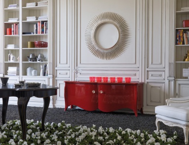 A snack bar natural wood Versailles, Luciano Zonta