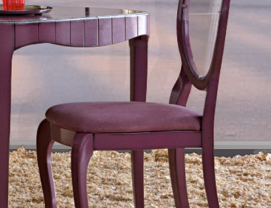 Stool with backrest made of plexiglass Ellen, Luciano Zonta