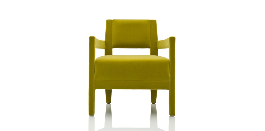 Armchair in fabric Oscar gaine, JNL
