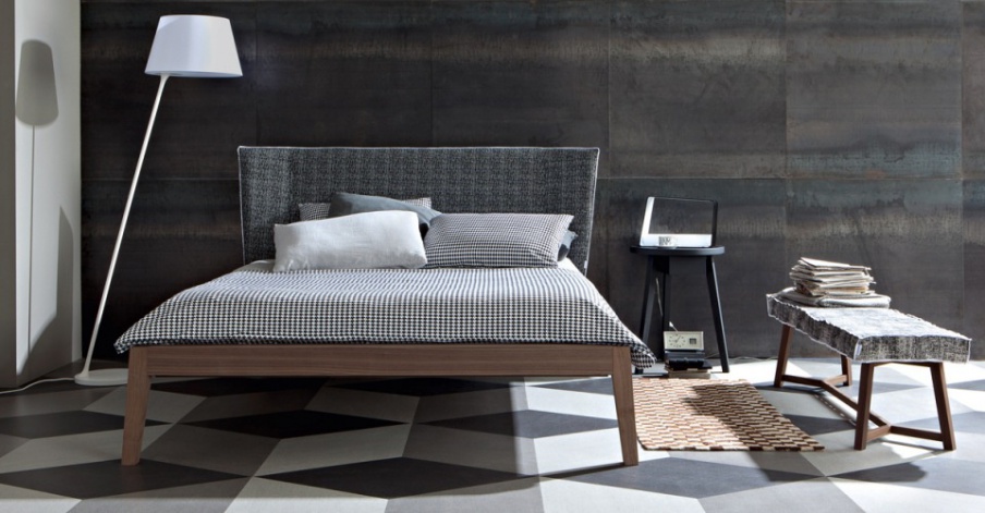 Double bed Gray 77I, Gervasoni