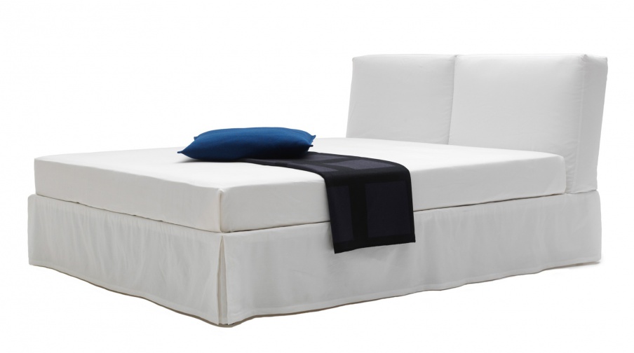 Bed with upholstered headboard Altosoft, Cappellini