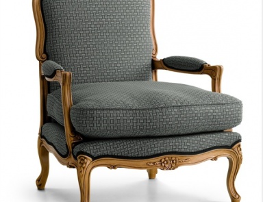 Armchair upholstered in fabric or leather Raval, Mobileffe