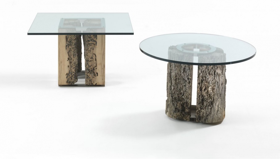 Coffee table with top glass Versa, Riva 1920