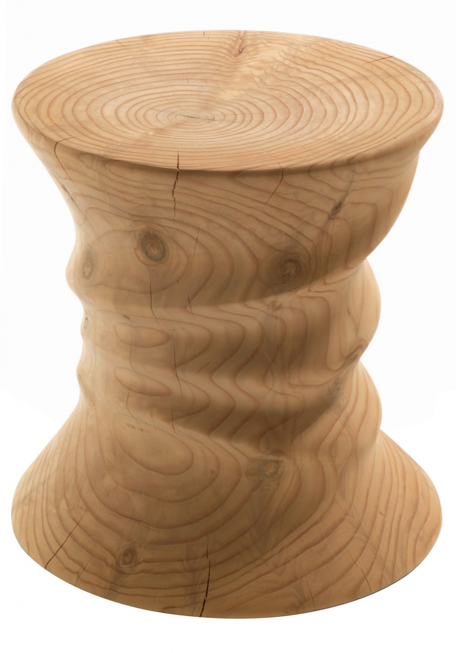 Stool made of solid cedar Squeeze, Riva 1920