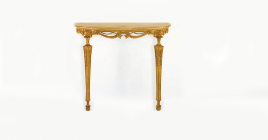 Console solid wood high legs, Chelini