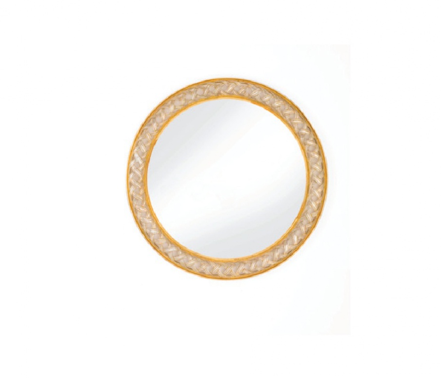 Wall mirror in a frame form, Rondo, Chelini