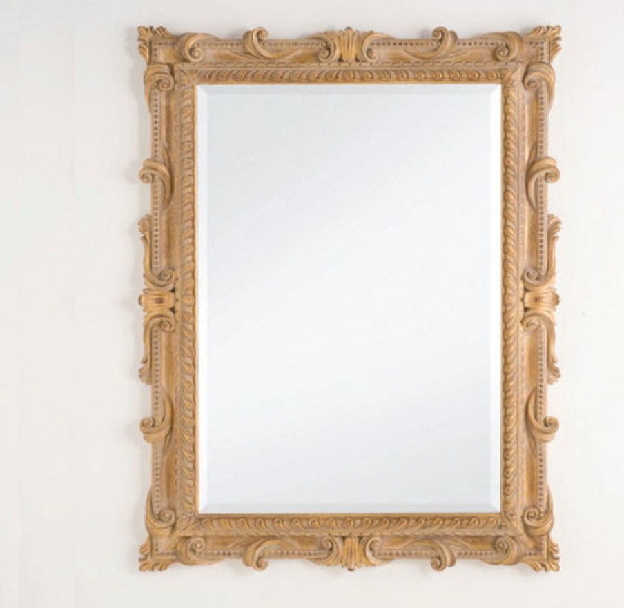 Wall mirror in a frame made of solid wood, Chelini