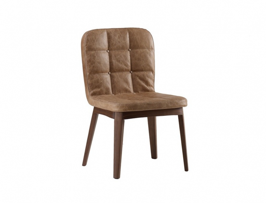 The chair is upholstered in leather upholstery Liz, Ulivi