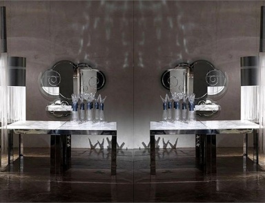 Dining table on a steel frame Lul Mussi