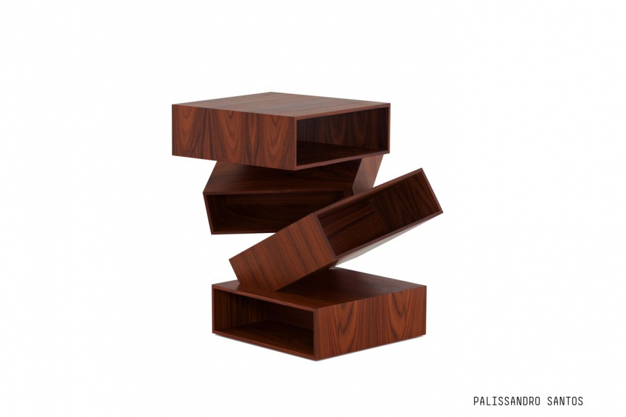 Coffee table Balancing Boxes of wood, Porro