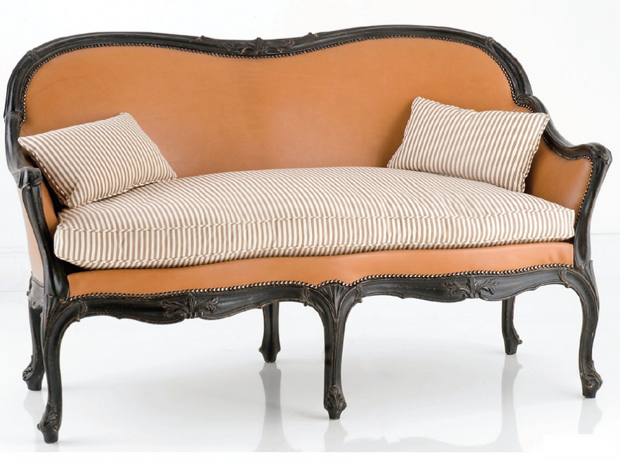 Two seater sofa made of solid wood, Chelini