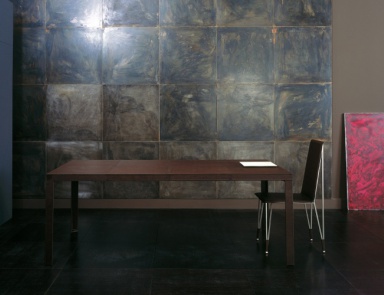 Dining table with leather upholstery Todo – Rugiano