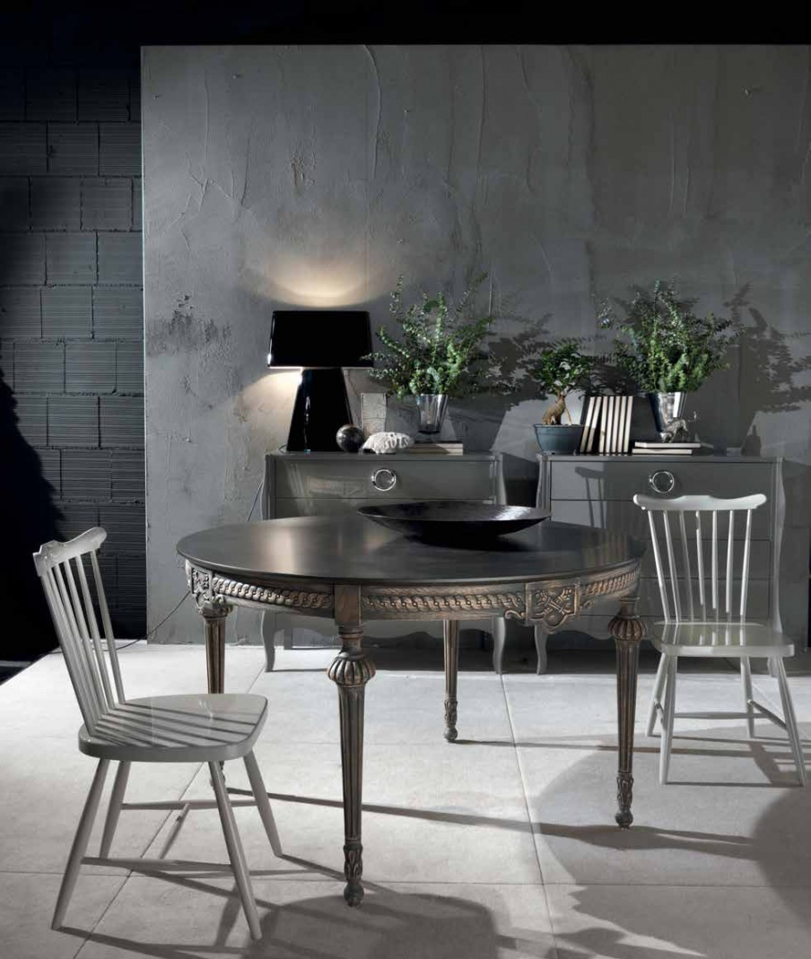 Table solid wood Seed Rotondo, Moda