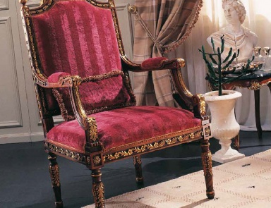 The high-backed chair Aureola-2230/101, Fratelli Allievi