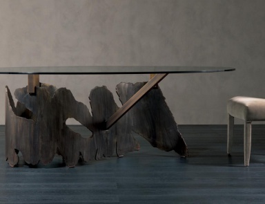 Dining table with base made of metal Giorgio, Rugiano