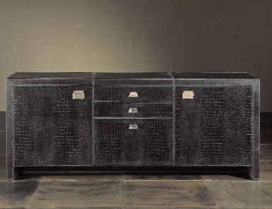 A snack bar with leather upholstery Ravie - Rugiano